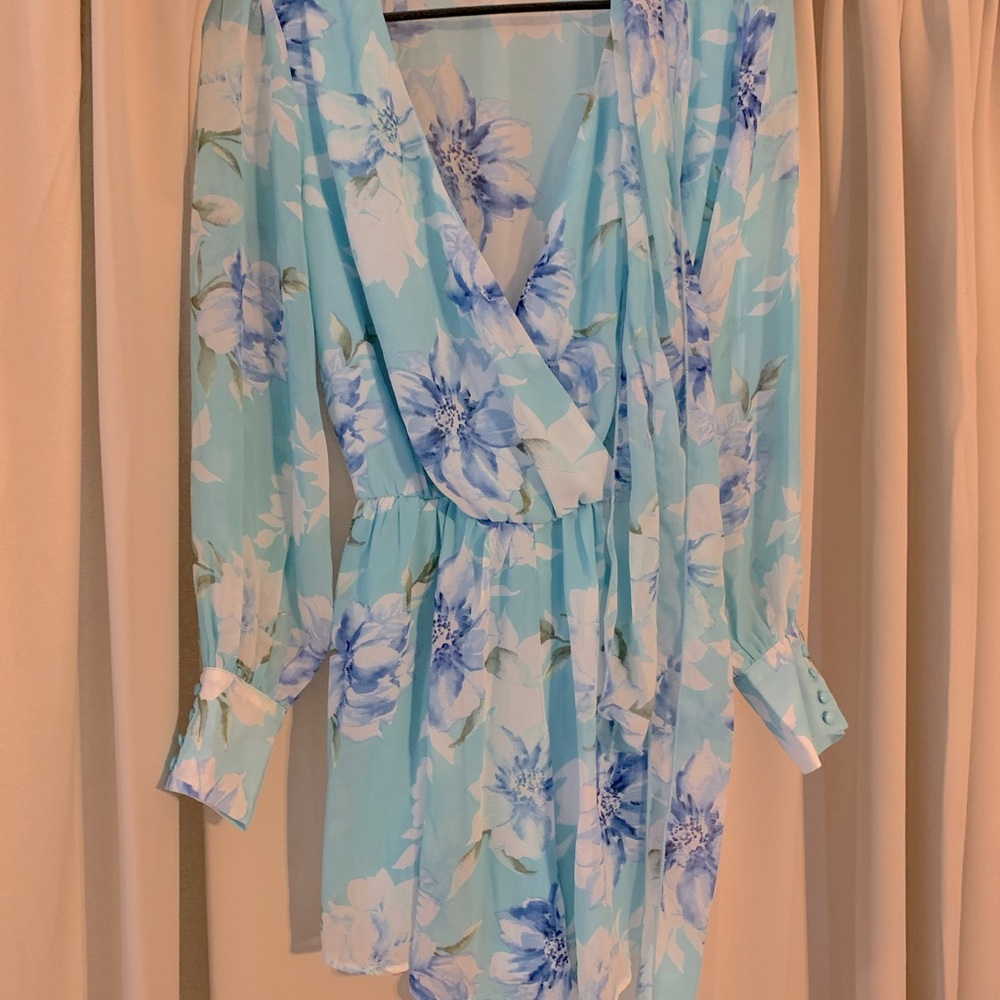 Pink Lily Romper, Size M